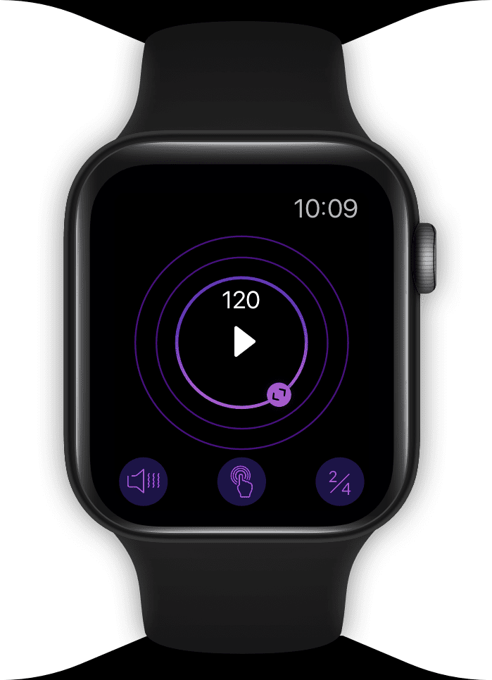It is the smartwatch with BeatKeeper app