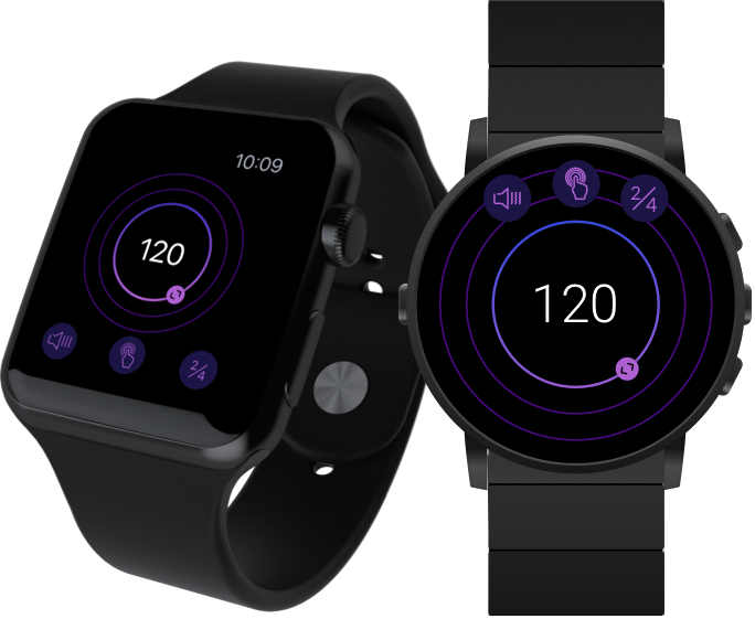 Smart watches with BeatKeeper app run on them